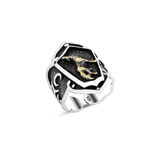 925 Silver Howling Wolf Ring For Men