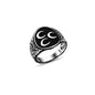 925 Silver Crescent Ring For Men