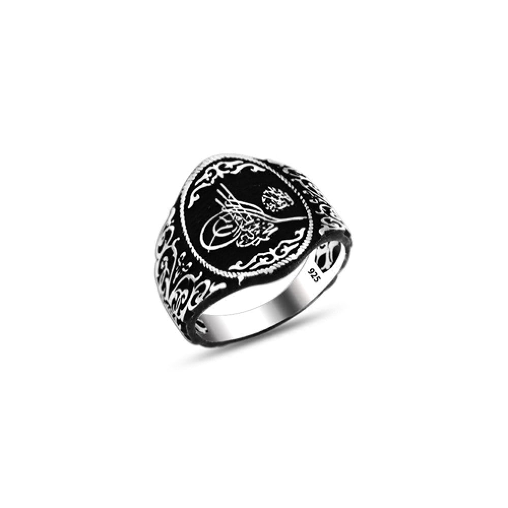 925 Silver Ottoman Tugra Ring For Men