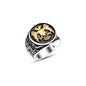 925 Silver Double Headed Eagle Ring For Men