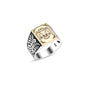 925 Silver Double Headed Eagle Ring For Men